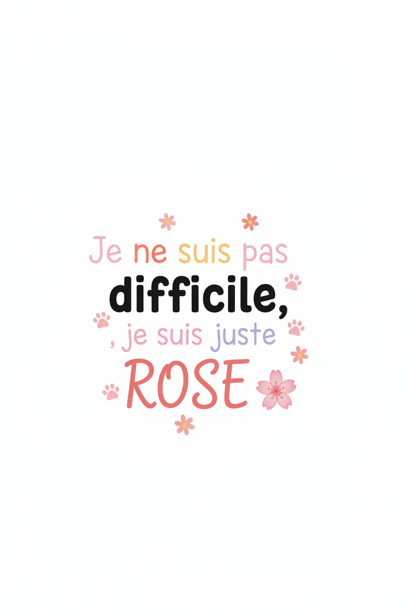 Tote Bag Chat Rose & Pâquerettes