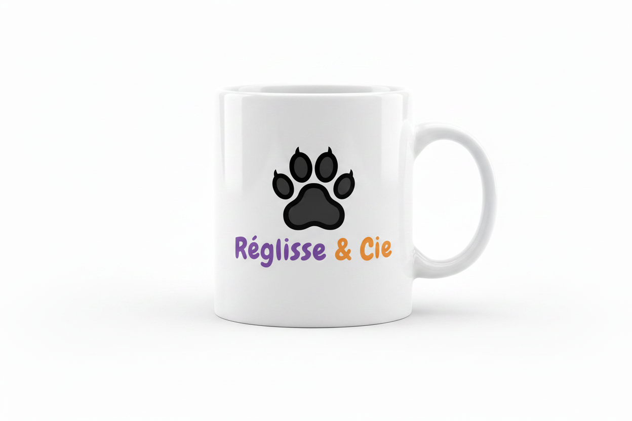 Mug "Chalut !" Chat Noir Réaliste - Réglisse & Cie