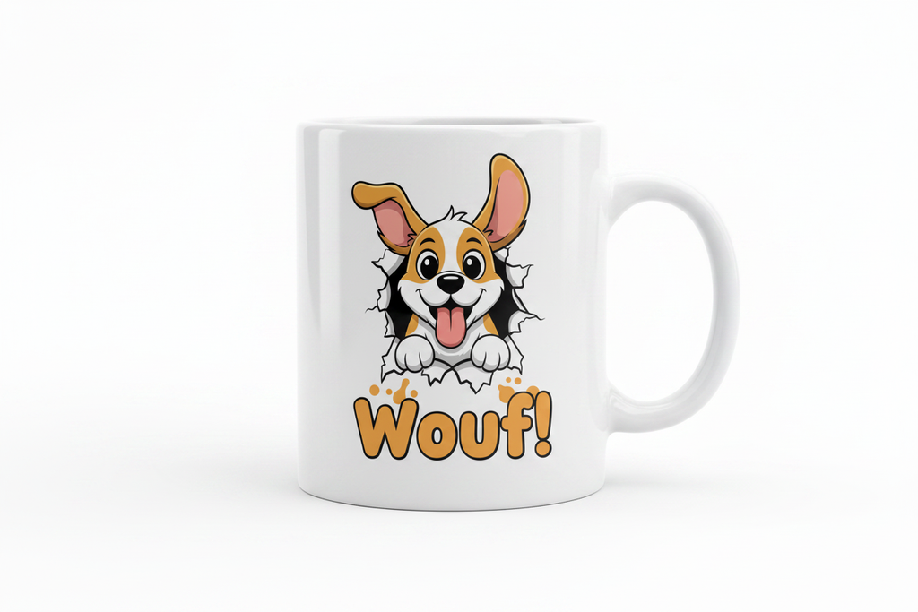 Mug "Wouf !" Cartoon - Réglisse & Cie