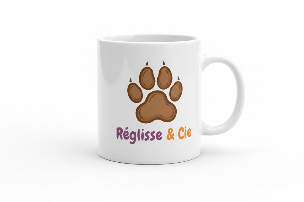 Mug "Wouf !" Border Collie - Réglisse & Cie