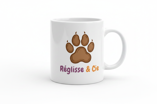 Mug "Wouf !" Border Collie - Réglisse & Cie