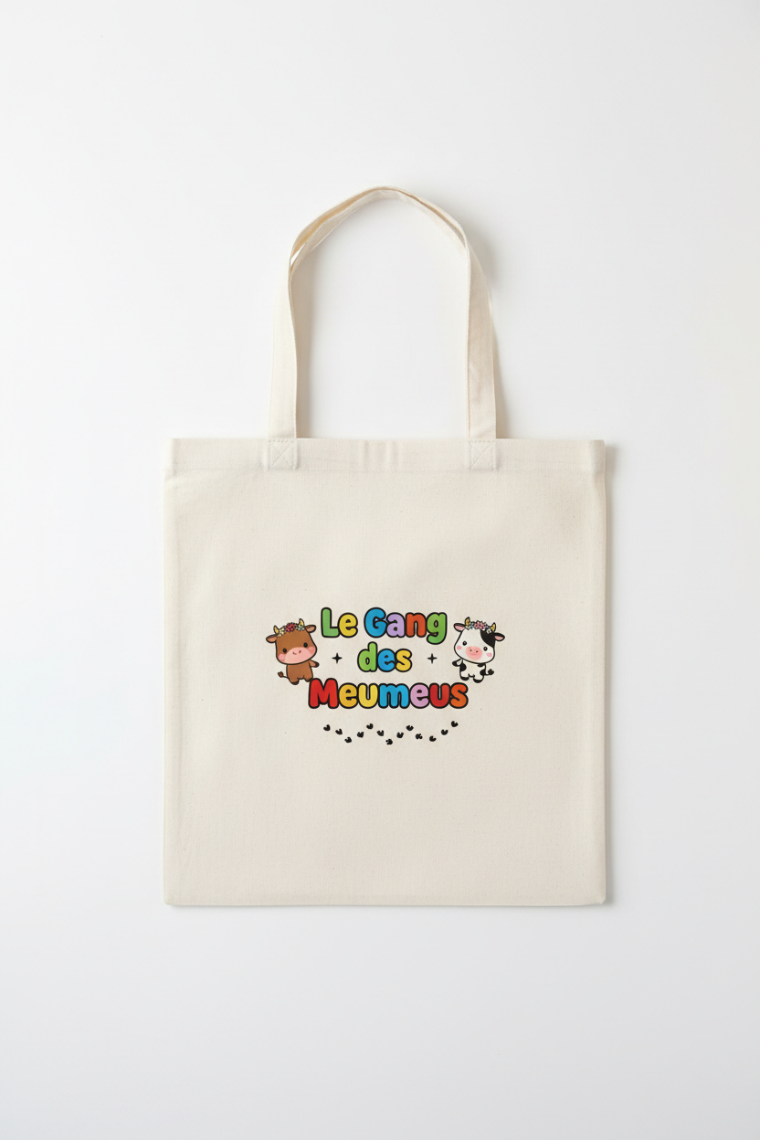 Tote Bag Le Gang des Meumeus - Version Kawaii