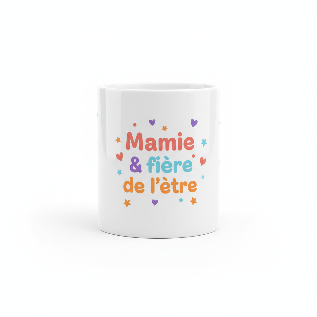 Mug Mamie & fière de l'être