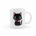 Mug chat noir yeux verts