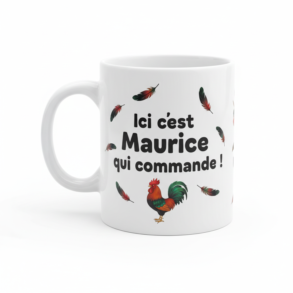 Mug Maurice - Ici c'est Maurice qui commande !