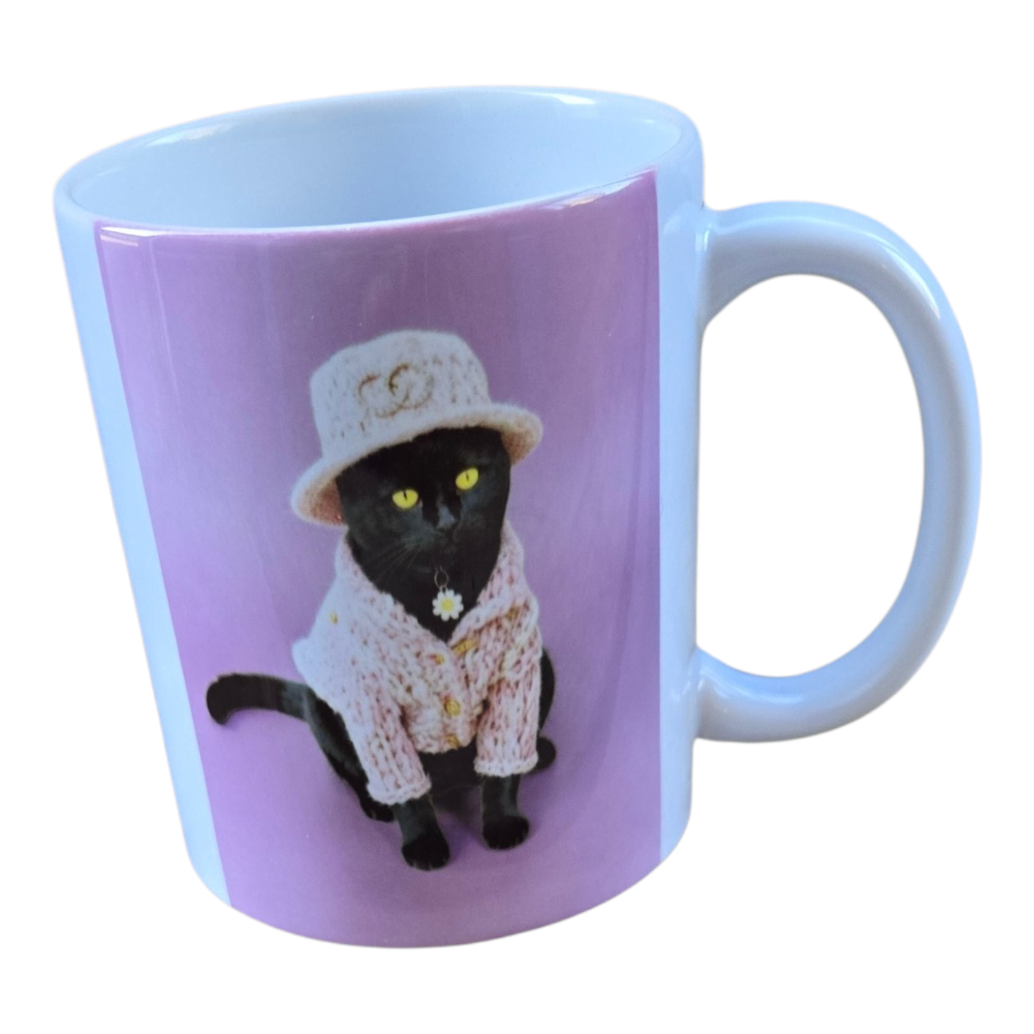 Mug Chat Fashion Fond Rose